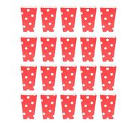 BESPORTBLE 48 pièces Boîtes Popcorn Rouge à Pois Boîte Snack Théâtre Seau Popcorn Frites pour Fête Anniversaire