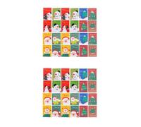 BESPORTBLE 48 Pièces Carnet de Notes de Poche Noël, Cahier Scolaire en | Couverture Festive à Motifs, Écriture Fluide, pour Cours, Bureau et Journal de Voyage Style Aléatoire