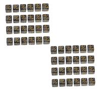 BESPORTBLE 48 Pièces Set de Dés Acryliques à pour Jeux de Cartes et Apprentissage Accessoires Ludiques pour Garçon Fille Compteurs pour Jeux de Société et Mathématiques