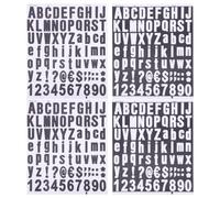 BESPORTBLE 4pcs Autocollants Pvc Lettres et Chiffres pour Numéro de Boîte aux Lettres, Design Créatif, Résistants et Faciles à Coller pour Calendriers et Emballages