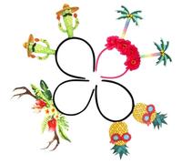 BESPORTBLE 4pièces Bandeau Thème Tropical Et Plage Accessoire De Coiffure Décoratif Pour Garçon Fille Bandeau De Fête Original