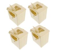 BESPORTBLE 4pièces Boîte De Nid pour Perruches Nid Pratique pour Élevage Et Reproduction Oiseaux Plastique Suspendue Nichoirs pour Oiseaux Accessoires pour Volières