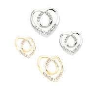 BESPORTBLE 4pièces Boucles Écharpe Doré Et Argenté Pinces Foulard Anti-glisse Accessoires Mode Femmes Pour Vêtements Et Châles Élégants