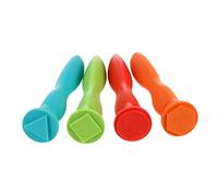 BESPORTBLE 4Pièces Caoutchouc Géométriques pour Garçon Fille de Outils de Dessin Créatifs pour Peinture et Artisanat pour Éducation Précoce Projets de Doodling