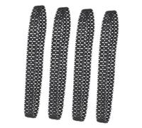 BESPORTBLE 4pièces Chenilles De Caoutchouc pour Robot Télécommandé Pack De Offrant Stabilité Et Adhérence sur Diverses Surfaces