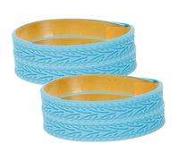 BESPORTBLE 4pièces Housses Roues Valise Silicone Sport Silence Protection Valisette Voyage Amortisseur Bleu Ciel