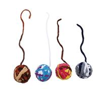 BESPORTBLE 4pièces Jouets à Clochettes pour Colorées Coton pour Instinct De Kittens Jouets Pelote pour à Mordre