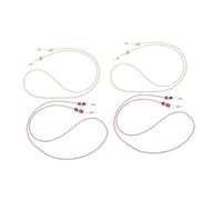 BESPORTBLE 4pièces Lanière pour Lunettes Fausses Perles Chaînette pour Femme Cordon de Voyage Léger et Confortable pour Lunettes de Soleil