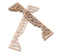 BESPORTBLE 4pièces Lot de Appliques Bois pour Maison De Poupée Décoration Miniature Moulures Angle Décoratives Meubles De Miniatures