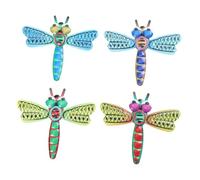 BESPORTBLE 4pièces Pendentif Libellule Fer Décoratif Mural Lot De Ornement Style Nature Pour Chambre Salon