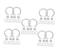 BESPORTBLE 5 Ensembles Bracelet Cloche Anneau Bagues Réglables Pour Femmes Bagues Esthétiques es De Mode Pour Femmes e Cloches e Femme Bijoux e Sonnette Alliage 8 Pièces * 5