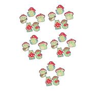 BESPORTBLE 5 Ensembles Broche En Bambou Accessoires Épingles Épingle En Émail Broches Bonjour Charme Champignon Grenouille Cool Badges Badge Mignon Kawaii Badges Alliage De Zinc 5 Pièces * 5
