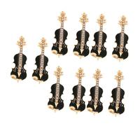 BESPORTBLE 5 Ensembles Broche Violon Broche Broche Épingles Revers Vêtements Branché Broche Personnalisée Broche Noel Épingle Pour À Épinglette De Violon Alliage Black 2 Pièces * 5