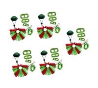 BESPORTBLE 5 Ensembles Robe de lézard Costume de père Noël Laisse de noël Laisse reglable kit Noel Lézards Animal Laisse et Harnais de lézard Ramper Harnais pour Animaux de Compagnie Engrener
