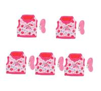 BESPORTBLE 5 Ensembles vêtements de Lapin vêtements d'extérieur Sangle de pour Rats furets Deguisement Animal Laisse reglable Cochon d'Inde Harnais pour Petits Animaux Polyester Rose