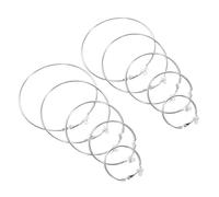 BESPORTBLE 5 paires Boucles Oreilles Créoles Grandes Rondes Exagérées Bijoux Métal Plaqué et Géométriques pour Femmes Accessoires Fantaisie Élégants pour Soirées et Événements