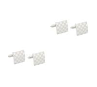BESPORTBLE 5 Paires Boutons de manchette carrés mariage robe chemises à manchettes françaises smoking Hommes de la fête des pères boutons de manchette pour les affaires alliage