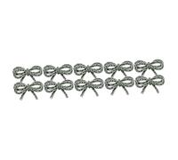 BESPORTBLE 5 Paires Clip Nœud Incrusté De Diamants Pinces à Chaussures De Mariée Mariage Pour Décorations De Chaussures Amovibles Pinces à Chaussures Décoratives Un Verre