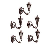 BESPORTBLE 5 pièces Applique Murale Miniature Lot de Modèle de Lampe Murale pour Décoration de Chambre et Maison de Poupée Lumière Blanc Chaud Accessoire de Maquette Compact