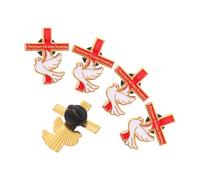 BESPORTBLE 5 Pièces Broche Croix en Alliage, Épingle Standard pour Châles