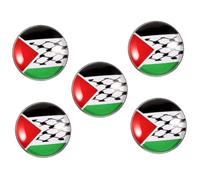 BESPORTBLE 5 Pièces broche drapeau insigne patriotique drapeaux simple fierté épingles broche palestine pince à épinglettes épinglette en métal écharpe Alliage de zinc
