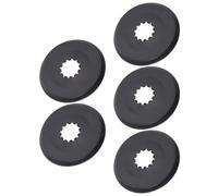 BESPORTBLE 5 Pièces Cache-pignon VTT Noir en PP, Protection pour Roue | Vélo de Montagne, Montage Facile, Ajustement Sûr, Usage Cyclisme et Chemins, Protège le Pignon
