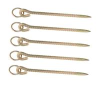 BESPORTBLE 5 Pièces Dog Camping Stake Heavy Duty Ground Anchor for Livestock and Pets Secure Tethering Outdoor Use Multi Purpose
