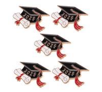 BESPORTBLE 5 pièces Épingles Forme de Chapeau de Diplôme pour Classement Accessoires Souvenirs pour Lycée et
