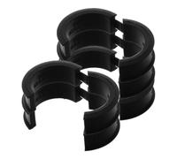 BESPORTBLE 5 Pièces Joint de Guidon VTT, Entretoise en Silicone pour Guidon, Noir, Compact, Installation Facile, pour VTT, Cyclisme Urbain et Mountain Biking