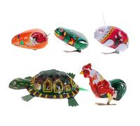 BESPORTBLE 5 pièces Lot de Jouets à Remonter Mécanique pour Garçon Fille Jouets à Ressort Vintage sans Pile de Fête Rétro pour Récompense Classe