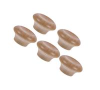 BESPORTBLE 5 pièces Lot de Poignées Bois pour Couvercle de Casserole Résistantes à Haute Température Compactes et Faciles à Installer Adaptées Aux Couvercles de Marmites Woks et Faitouts