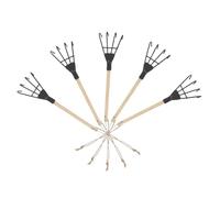 BESPORTBLE 5 Pièces Mini Iron Gardening Rake Small Handheld Weeding Tool for Soil Aeration Digging and Root Small Gardens