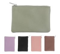 BESPORTBLE 5 Pièces Mini Zipper Pocket Wallet Small Card Holder Pouch for Cash Keys Coins and Lightweight for Women and Men Daily Travel Use