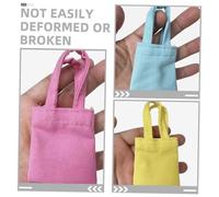 BESPORTBLE 5 Pièces Miniature Canvas Bags for Doll House Decor Metal Style DIY Doll Accessories Colors Mixed Realistic Miniature Charm Set