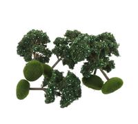 BESPORTBLE 5 Pièces Miniature Fruit Tree Models for Table Decoration Realistic Plastic Mini Trees with Moss for Micro Landscape and Model Railway Scenery