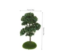 BESPORTBLE 5 Pièces Miniature Simulation Apple Trees for Table Decoration Realistic Plastic Model Trees with Moss for DIY Micro Landscape and Railway Scenery