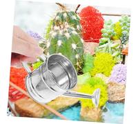 BESPORTBLE 5 pièces Miniature Watering Cans Set Small Metal Garden Pots for Mini Houses and Photo Props Decorative Micro Gardening Accessories