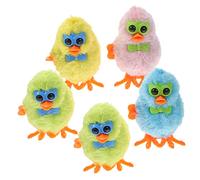 BESPORTBLE 5 pièces Poussins Mécaniques à Remonter Jouets Peluche Amusants pour Garçon Fille Idéals pour Fêtes Éveils Jouets à Remonter Colorés pour Garçons et Filles Couleur Aléatoire