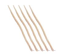 BESPORTBLE 5 Pièces Snake Toy Bois Articulé Serpent Flexible à Peindre Accessoire Naturel pour Éducation et Décoration Halloween Jeu Sensoriel et Projet Artistique Garçon Fille