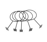 BESPORTBLE 5 Pièces Support De Boule Support De Basket Mural Support D'haltères Support De Rangement pour Balles De Garage Supports De Basket-Ball Filet Support De Moniteur Jeu Black Le Fer