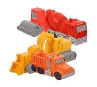 BESPORTBLE 5 Pièces Véhicules Miniatures de Chantier pour Aménagement Paysager Modèles Dengins de Construction pour Décorations DIY de Routes et Tables de Sable Jouets Éducatifs de Simulation