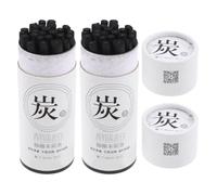 BESPORTBLE 50 Pièces Bâtonnets de Charbon de Saule Noirs 7-9mm pour Dessin | Texture Lisse, Couverture Noire Profonde, Réduit la Fatigue Manuelle, pour Studio et Croquis Extérieur