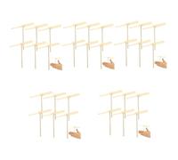 BESPORTBLE 50 Pièces Dragonfly Volant Bois Propulseur à Main et Portable pour Garçon Fille Jeu Éducatif Extérieur pour Coordination et Interaction Parent Garçon Fille