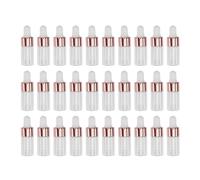 BESPORTBLE 50 Pièces Flacon Compte-gouttes en Verre 3ml Transparent pour | Verre Sodocalcique, Contrôle Précis du Liquide, Étanchéité Sûre, Voyage