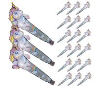 BESPORTBLE 50 Pièces Lot de Ballons Licorne Gonflables à Main Aluminium Décorations Festives Créatives pour et Fêtes Usage Intérieur et Extérieur