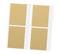 BESPORTBLE 50 Pièces Lot de Cartes à Gratter Rectangulaires Dorées avec Revêtement Lisse pour Jeux Prix et Surprises Autocollants Festifs pour Cartes de et Événements Spéciaux
