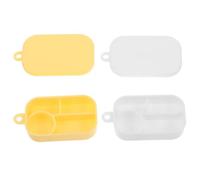 BESPORTBLE 50 Pièces Mini Plastic Food Containers with Divided Compartments DIY Assembly Lightweight Snack Boxes for Dollhouse Kitchen Accessories