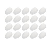 BESPORTBLE 50 Pièces Pendentifs Œufs de Pâques DIY en Plastique Blanc, 50 Pièces, Décorations à Peindre Non Peintes, Accessoires Créatifs pour Garçon et Filles, Loisirs Manuels et Fêtes de
