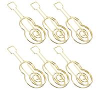 BESPORTBLE 50 Pièces Trombones Fantaisie en Métal Forme Violon, pour