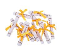 BESPORTBLE 50pièces Décorations De Remise De Diplôme Ornement De Parchemin Figurine Artisanale Non Tissée Accessoire De Certificat Ornements De Dernière Année